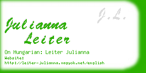 julianna leiter business card